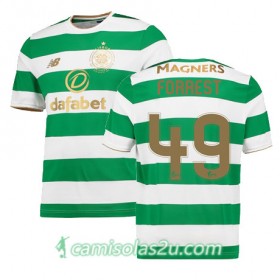 Camisolas de Futebol Celtic JAMES FORREST Equipamento Principal 2017/18 Manga Curta