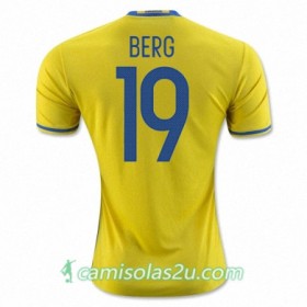 Camisolas de Futebol Suécia MARCUS BERG Equipamento Principal Euro 2016
