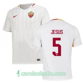 Camisolas de Futebol AS Roma JESUS Equipamento Alternativa 2017/18 Manga Curta