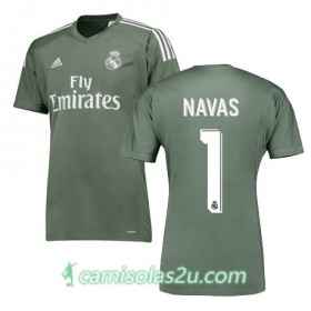 Camisolas de Futebol Real Madrid NAVAS Equipamento Principal 2017/18 Manga Curta
