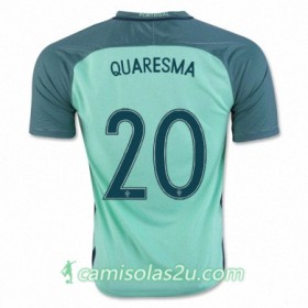 Camisolas de Futebol Portugal RICARDO QUARESMA Equipamento Alternativa Euro 2016