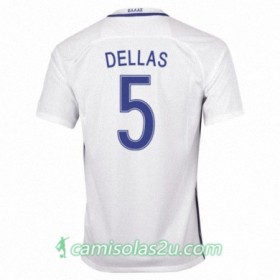 Camisolas de Futebol Grécia TRAIANOS DELLAS Equipamento Principal 2016/17 Manga Curta