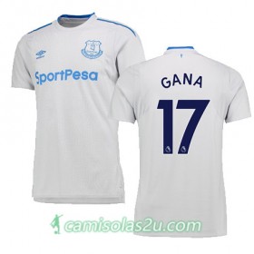 Camisolas de Futebol Everton GANA Equipamento Alternativa 2017/18 Manga Curta