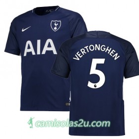 Camisolas de Futebol Tottenham Hotspur VERTONGHEN Equipamento Alternativa 2017/18 Manga Curta