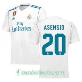 Camisolas de Futebol Real Madrid Asensio Equipamento Principal 2017/18 Manga Curta