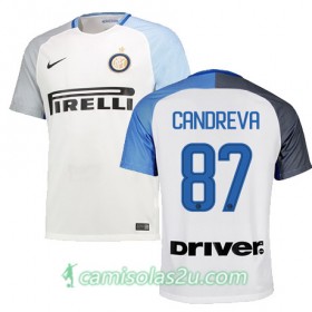Camisolas de Futebol Inter de Milão CANDREVA Equipamento Alternativa 2017/18 Manga Curta