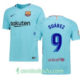 Camisolas de Futebol Barcelona SUAREZ Equipamento Alternativa 2017/18 Manga Curta
