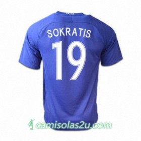 Camisolas de Futebol Grécia SOKRATIS Equipamento Alternativa 2016/17 Manga Curta