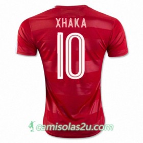 Camisolas de Futebol Suíça GRANIT XHAKA Equipamento Principal Euro 2016