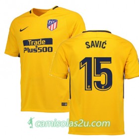 Camisolas de Futebol Atlético Madrid SAVIC Equipamento Alternativa 2017/18 Manga Curta