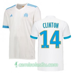 Camisolas de Futebol Olympique de Marseille CLINTON N JIE Equipamento Principal 2017/18 Manga Curta