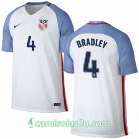 Camisolas de Futebol Estados Unidos MICHAEL BRADLEY Equipamento Principal 2016/17 Manga Curta