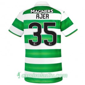 Camisolas de Futebol Celtic KRISTOFFER AJER Equipamento Principal 2017/18 Manga Curta