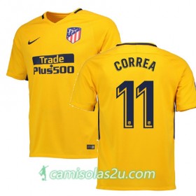 Camisolas de Futebol Atlético Madrid CORREA Equipamento Alternativa 2017/18 Manga Curta