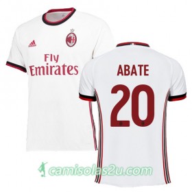 Camisolas de Futebol AC Milan ABATE Equipamento Alternativa 2017/18 Manga Curta