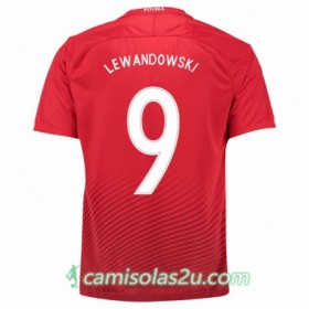 Camisolas de Futebol Polônia ROBERT LEWANDOWSKI Equipamento Alternativa Euro 2016