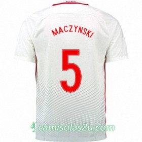 Camisolas de Futebol Polônia KRZYSZTOF MACZYNSKI Equipamento Principal Euro 2016