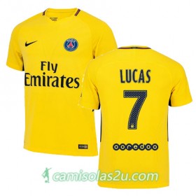 Camisolas de Futebol Paris Saint-Germain LUCAS MOURA Equipamento Alternativa 2017/18 Manga Curta
