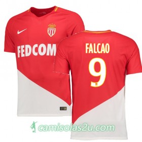 Camisolas de Futebol Mônaco RADAMEL FALCAO Equipamento Principal 2017/18 Manga Curta