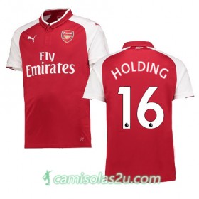 Camisolas de Futebol Arsenal HOLDING Equipamento Principal 2017/18 Manga Curta