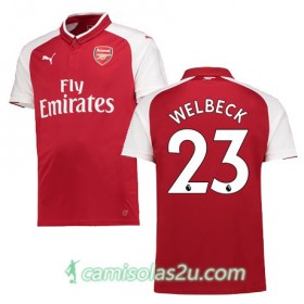 Camisolas de Futebol Arsenal WELBECK Equipamento Principal 2017/18 Manga Curta