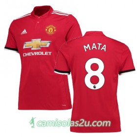 Camisolas de Futebol Manchester United MATA Equipamento Principal 2017/18 Manga Curta