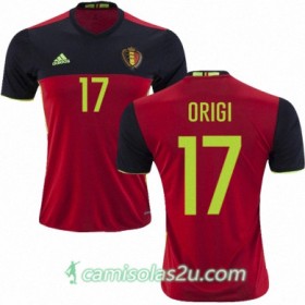 Camisolas de Futebol Bélgica DIVOCK ORIGI Equipamento Principal Euro 2016