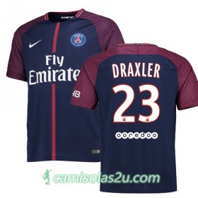 Camisolas de Futebol Paris Saint-Germain Julian Draxler Equipamento Principal 2017/18 Manga Curta