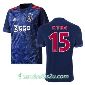 Camisolas de Futebol Ajax Amsterdam CAREL EITING Equipamento Alternativa 2017/18 Manga Curta