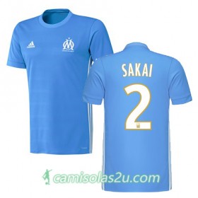 Camisolas de Futebol Olympique de Marseille HIROKI SAKAI Equipamento Alternativa 2017/18 Manga Curta