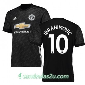 Camisolas de Futebol Manchester United IBRAHIMOVIC 10 Equipamento Alternativa 2017/18 Manga Curta