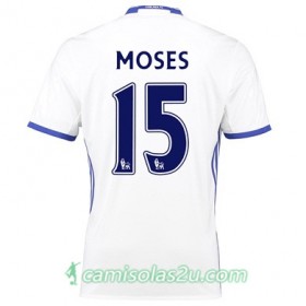 Camisolas de Futebol Chelsea MOSES Equipamento 3ª 2017/18 Manga Curta