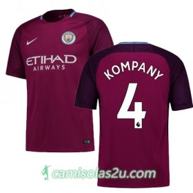 Camisolas de Futebol Manchester City KOMPANY Equipamento Alternativa 2017/18 Manga Curta