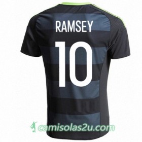 Camisolas de Futebol País de Gales AARON RAMSEY Equipamento Alternativa Euro 2016