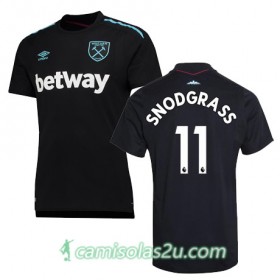 Camisolas de Futebol West Ham SNODGRASS Equipamento Alternativa 2017/18 Manga Curta
