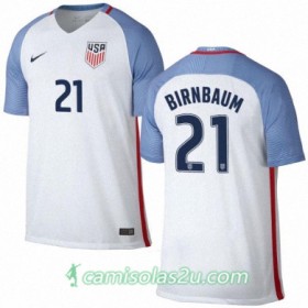 Camisolas de Futebol Estados Unidos STEVE BIRNBAUM Equipamento Principal 2016/17 Manga Curta