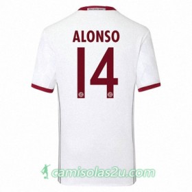 Camisolas de Futebol Bayern München ALONSO Equipamento 3ª 2017/18 Manga Curta