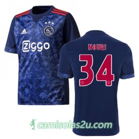 Camisolas de Futebol Ajax Amsterdam ABDELHAK NOURI Equipamento Alternativa 2017/18 Manga Curta
