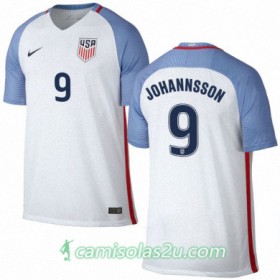 Camisolas de Futebol Estados Unidos ARON JOHANNSSON Equipamento Principal 2016/17 Manga Curta
