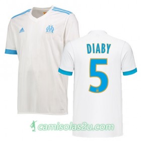 Camisolas de Futebol Olympique de Marseille ABOU DIABY Equipamento Principal 2017/18 Manga Curta
