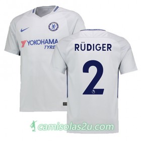 Camisolas de Futebol Chelsea RUDIGER Equipamento Alternativa 2017/18 Manga Curta