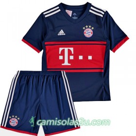 Camisolas de Futebol Bayern München Criança Equipamento Alternativa 2017/18 Manga Curta