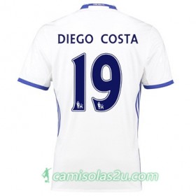 Camisolas de Futebol Chelsea DIEGO COSTA Equipamento 3ª 2017/18 Manga Curta
