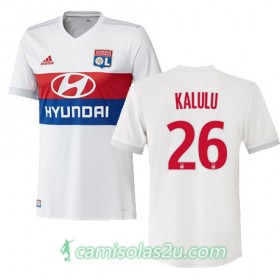 Camisolas de Futebol Olympique Lyonnais ALDO KALULU Equipamento Principal 2017/18 Manga Curta