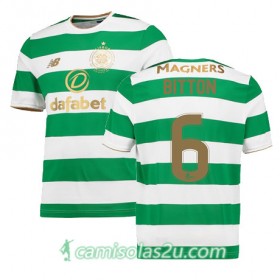 Camisolas de Futebol Celtic NIR BITTON Equipamento Principal 2017/18 Manga Curta