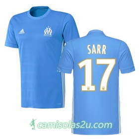 Camisolas de Futebol Olympique de Marseille BOUNA SARR Equipamento Alternativa 2017/18 Manga Curta
