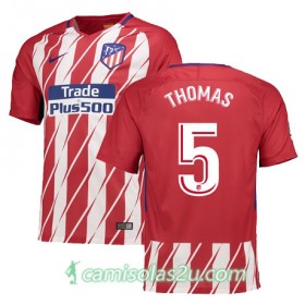 Camisolas de Futebol Atlético Madrid THOMAS Equipamento Principal 2017/18 Manga Curta