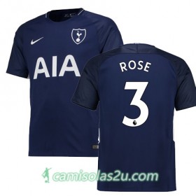Camisolas de Futebol Tottenham Hotspur ROSE Equipamento Alternativa 2017/18 Manga Curta
