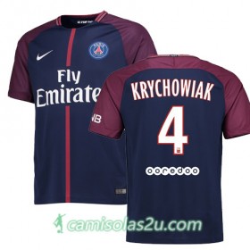 Camisolas de Futebol Paris Saint-Germain GRZEGORZ KRYCHOWIAK Equipamento Principal 2017/18 Manga Curta