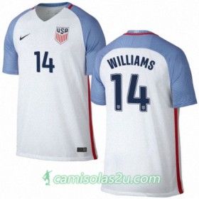 Camisolas de Futebol Estados Unidos DANNY WILLIAMS Equipamento Principal 2016/17 Manga Curta